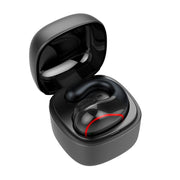 T25 Over-ear Bluetooth 5.0 Single-ear Invisible Wireless Earphone High Definition Call Super Long Standby Bone Conduction Earphone(Black)