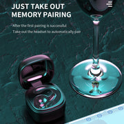 T25 Over-ear Bluetooth 5.0 Single-ear Invisible Wireless Earphone High Definition Call Super Long Standby Bone Conduction Earphone(Black)