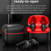 JM12 TWS Earphone Bluetooth 5.0 Touch Control Stereo Bass Sport Wireless Earphone With Mic(Black)