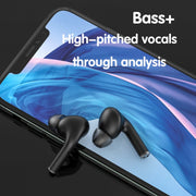 JM13 TWS Earphone Bluetooth 5.0 Touch Control Stereo Bass Sport Wireless Earphone With Mic(Black)