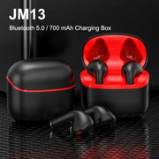 JM13 TWS Earphone Bluetooth 5.0 Touch Control Stereo Bass Sport Wireless Earphone With Mic(Black)
