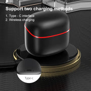 JM13 TWS Earphone Bluetooth 5.0 Touch Control Stereo Bass Sport Wireless Earphone With Mic(Black)