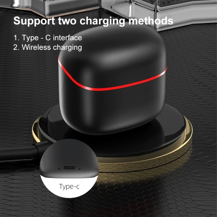 JM13 TWS Earphone Bluetooth 5.0 Touch Control Stereo Bass Sport Wireless Earphone With Mic(Black)