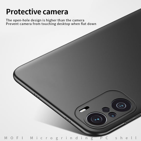 For Xiaomi Redmi K40 / K40 Pro MOFI Frosted PC Ultra-thin Hard Case(Black)