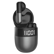 J28 TWS Wireless Bluetooth Earphones LED Digital Display HIFI Music Sport Earphone(Black)