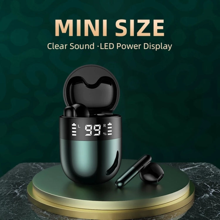 J28 TWS Wireless Bluetooth Earphones LED Digital Display HIFI Music Sport Earphone(Red) - TWS Earphone by PMC TechLife | Online Shopping South Africa | PMC TechLife