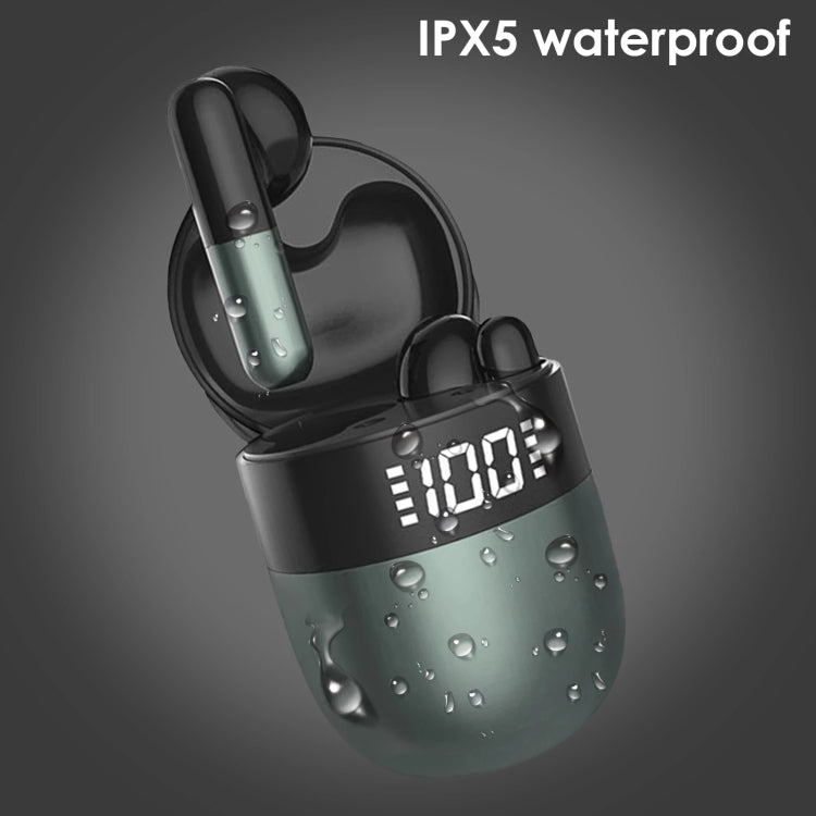 J28 TWS Wireless Bluetooth Earphones LED Digital Display HIFI Music Sport Earphone(Blue) - TWS Earphone by PMC TechLife | Online Shopping South Africa | PMC TechLife