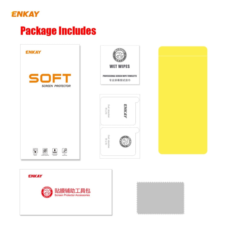For Xiaomi Redmi Note 9T ENKAY Hat-Prince 0.1mm 3D Full Screen Protector Explosion-proof Hydrogel Film