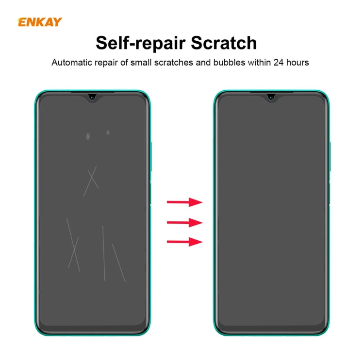 For Xiaomi Redmi 9T 2 PCS ENKAY Hat-Prince 0.1mm 3D Full Screen Protector Explosion-proof Hydrogel Film