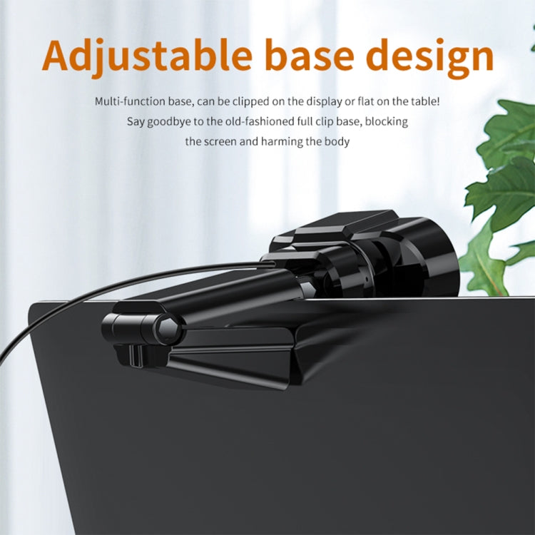 312 1080P HD USB 2.0 PC Desktop Camera Webcam with Mic, Cable Length: about 1.3m, Configuration:Anti-peep - HD Camera by PMC TechLife | Online Shopping South Africa | PMC TechLife