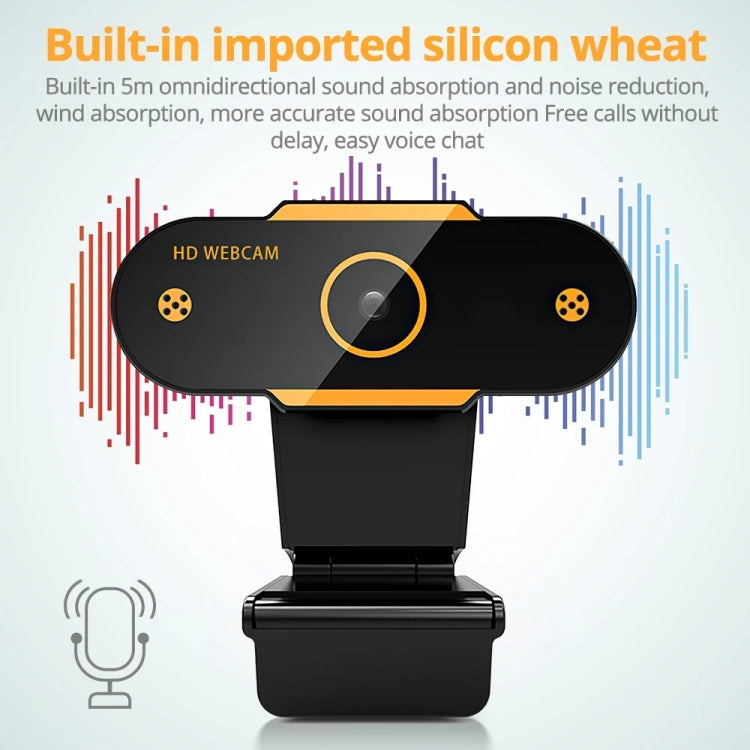 312 1080P HD USB 2.0 PC Desktop Camera Webcam with Mic, Cable Length: about 1.3m, Configuration:Anti-peep - HD Camera by PMC TechLife | Online Shopping South Africa | PMC TechLife