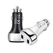 YSY-312 18W Portable QC3.0 Dual USB Mobile Phones and Tablet PCs Universal Car Charger(White)