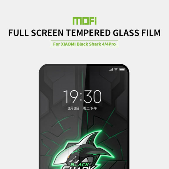 For Xiaomi Black Shark 4 / 4 Pro MOFI 9H 2.5D Full Screen Tempered Glass Film(Black)