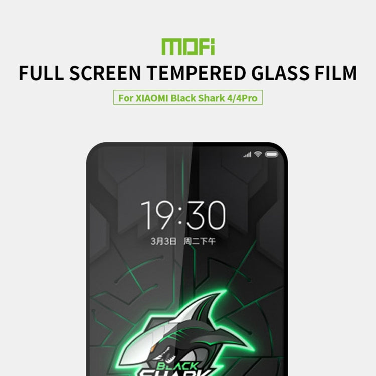 For Xiaomi Black Shark 4 / 4 Pro MOFI 9H 2.5D Full Screen Tempered Glass Film(Black)