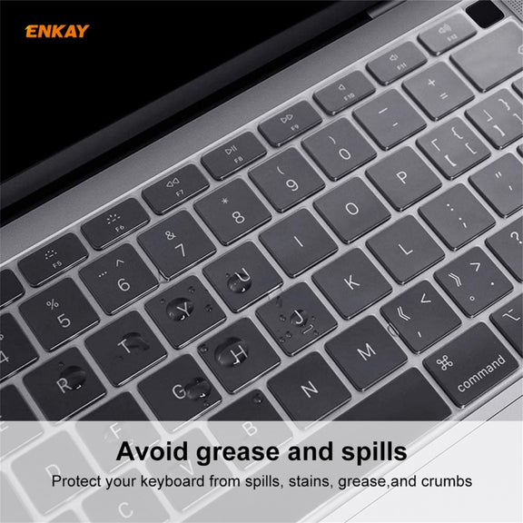 ENKAY Soft TPU Keyboard Protector Film for MacBook Air 13.3 inch A2179 (2020) / A2337 (2020), Version:EU Version