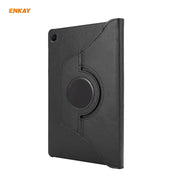 For Samsung Galaxy Tab S6 Lite P610 / P615 / Tab S6 Lite 2022 / P613 / P619 ENKAY 360 Rotation Kickstand Leather Smart Tablet Case(Black)