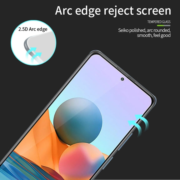 For Xiaomi Redmi Note 10 Pro / Note 10 Pro Max PINWUYO 9H 2.5D Full Screen Tempered Glass Film(Black)