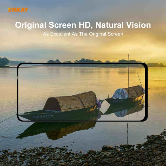 For Redmi Note 10 / Note 10S 10 PCS ENKAY Hat-Prince Full Glue 0.26mm 9H 2.5D Tempered Glass Full Coverage Film