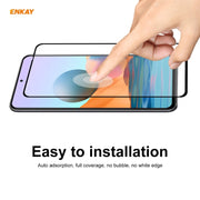 For Redmi Note 10 Pro / Note 10 Pro Max 10 PCS ENKAY Hat-Prince Full Glue 0.26mm 9H 2.5D Tempered Glass Full Coverage Film