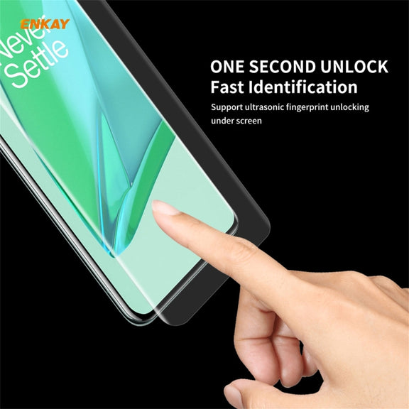 5 PCS For OnePlus 9 Pro ENKAY Hat-Prince 3D Full Screen PET Curved Hot Bending HD Screen Protector Soft Film