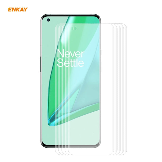 5 PCS For OnePlus 9 Pro ENKAY Hat-Prince 3D Full Screen PET Curved Hot Bending HD Screen Protector Soft Film - free shipping - PMC TechLife - Order now!