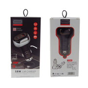 YSY-312PD PD 20W USB-C / Type-C + QC3.0 18W USB Interface 38W High-power Car Charger(Black)