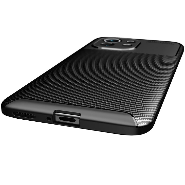 For Xiaomi Mi 11 Pro Carbon Fiber Texture Shockproof TPU Case(Black) - Xiaomi Cases by PMC TechLife | Online Shopping South Africa | PMC TechLife | Buy Now Pay Later Mobicred