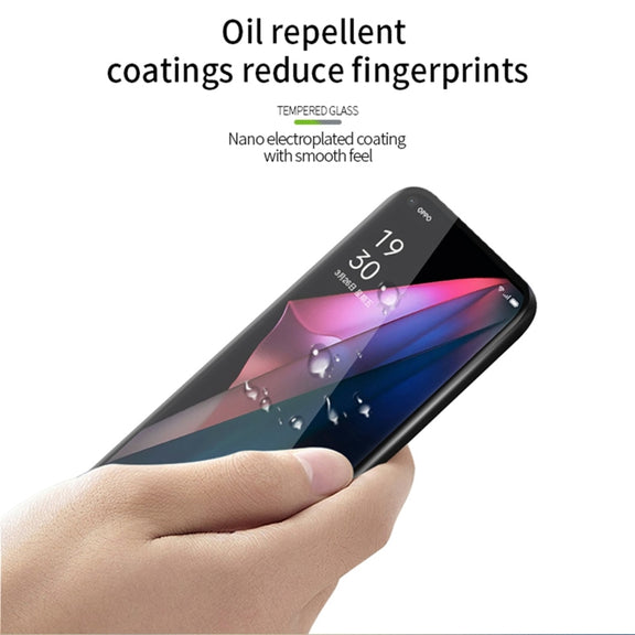 For OPPO Find X3 / 3X Pro PINWUYO 9H 3D Hot Bending Tempered Glass Film(Black)