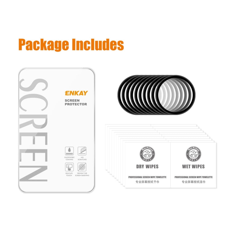 10pcs For OnePlus Watch ENKAY Hat-Prince 3D Full Screen Soft PC Edge + PMMA HD Screen Protector Film - Screen Protector by ENKAY | Online Shopping South Africa | PMC TechLife | Buy Now Pay Later Mobicred