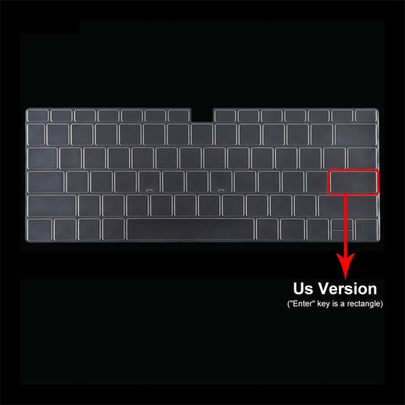 ENKAY for Huawei MateBook X Pro US Version 2 in 1 Crystal Protective Case with TPU Keyboard Film(Black)