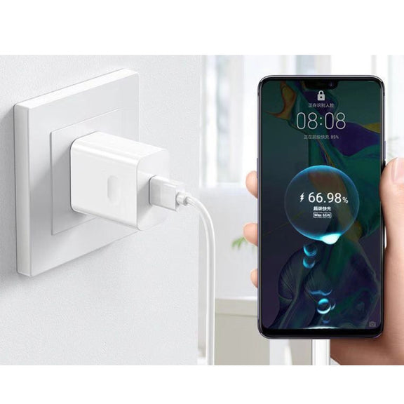 HW-66W 66W USB Fast Charging Travel Charger + USB to Type-C Flash Charging Data Cable, US Plug 2m