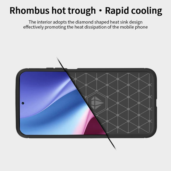 For Xiaomi Redmi K40 / K40 Pro / K40 Pro+ / Poco F3 MOFI Gentleness Series Brushed Texture Carbon Fiber Soft TPU Case(Grey)