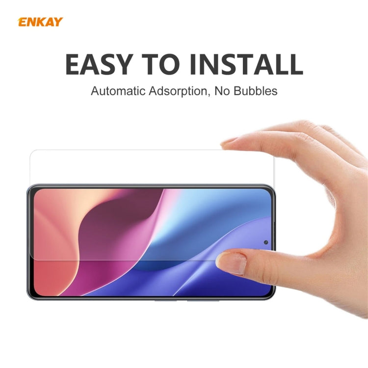 For Xiaomi Poco F3 5 PCS ENKAY Hat-Prince 0.26mm 9H 2.5D Curved Edge Tempered Glass Film -  by ENKAY | Online Shopping South Africa | PMC TechLife | Buy Now Pay Later Mobicred