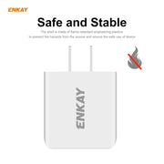ENKAY Hat-Prince 20W PD Type-C + QC 3.0 USB Fast Charging Travel Charger Power Adapter with Fast Charge Data Cable, US Plug(With Micro USB Cable)