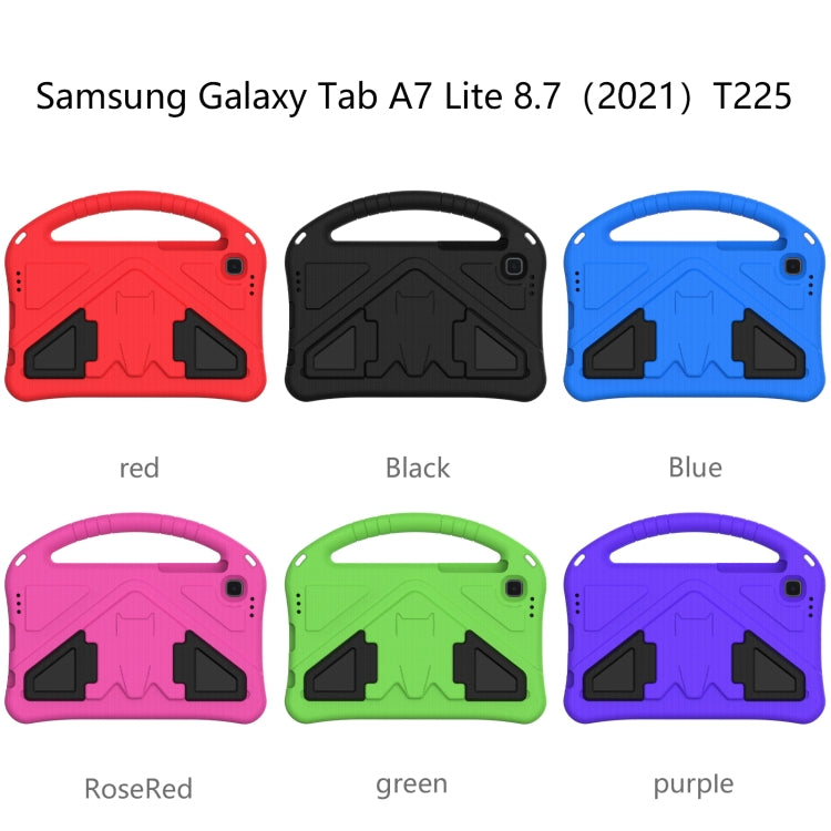 For Samsung Galaxy Tab A7 Lite 8.7(2021) T225 EVA Flat Anti Falling Protective Case Shell with Holder(Blue) - free shipping - PMC Jewellery - Order now!