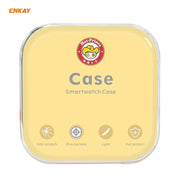 ENKAY Hat-prince Full Coverage TPU Case + Tempered Glass Protector for Apple Watch Series 6 / 5 / 4 / SE 44mm(Black)