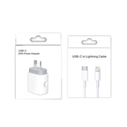 20W PD 3.0 Travel Fast Charger Power Adapter with USB-C / Type-C to 8 Pin Fast Charge Data Cable, AU Plug(1m)