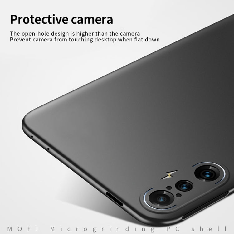 For Xiaomi Redmi K40 Gaming MOFI Frosted PC Ultra-thin Hard Case(Black)