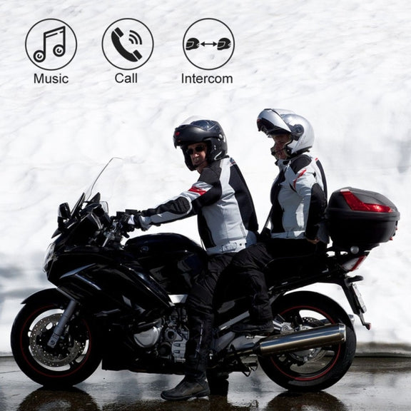 BT-S3  Motorcycle Helmet Wireless Bluetooth Earphone Water-resistant Handsfree Interphone Walkie talkie with FM Radio