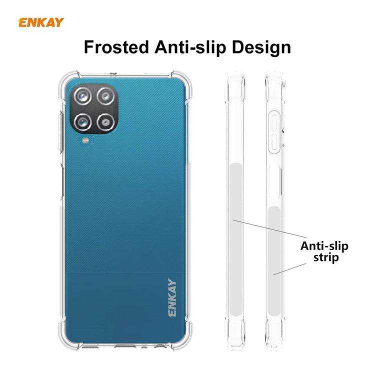 For Samsung Galaxy A22 4G EU Version ENKAY Hat-Prince Clear TPU Shockproof Case Soft Anti-slip Cover