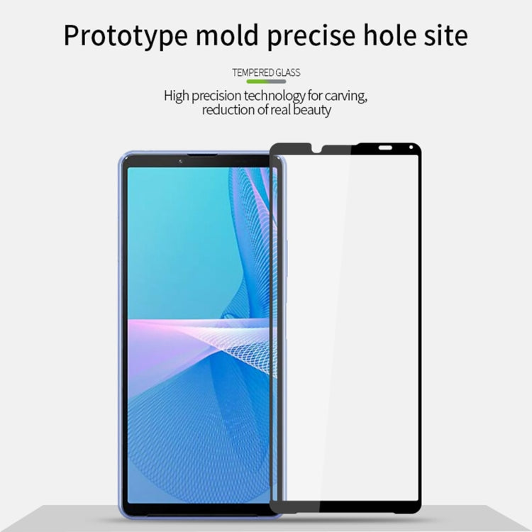 For Sony Xperia 10 III PINWUYO 9H 2.5D Full Screen Tempered Glass Film(Black) - Sony Tempered Glass by PINWUYO | Online Shopping South Africa | PMC TechLife | Buy Now Pay Later Mobicred