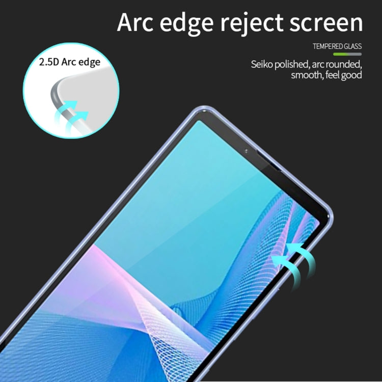 For Sony Xperia 10 III PINWUYO 9H 2.5D Full Screen Tempered Glass Film(Black)