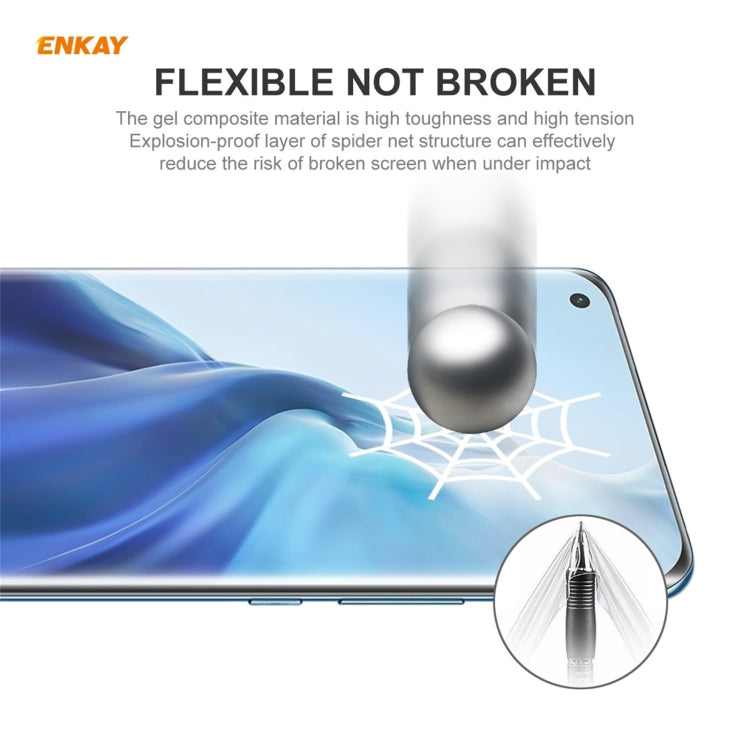 For Xiaomi Mi 11 Ultra 2 PCS ENKAY Hat-Prince Full Glue Full Coverage Screen Protector Explosion-proof Hydrogel Film