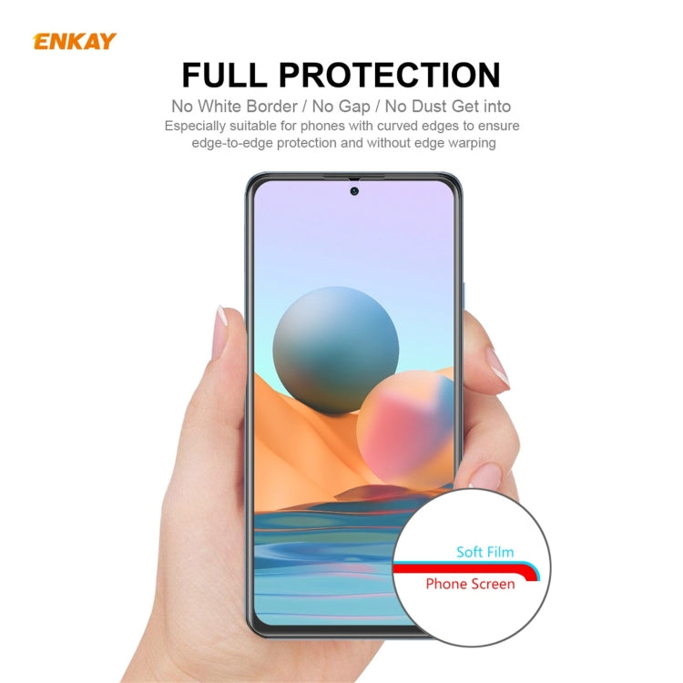 For Redmi Note 10 Pro / Note 10 Pro Max 5 PCS ENKAY Hat-Prince Full Glue Full Coverage Screen Protector Explosion-proof Hydrogel Film