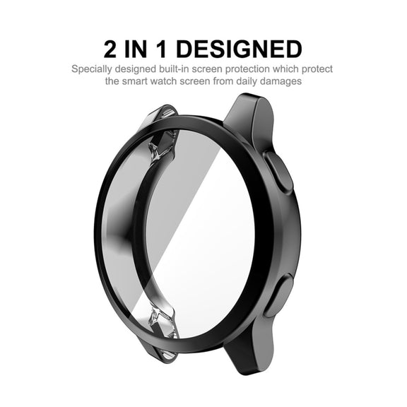 Compatible with Garmin Venu 2 45mm / Vivoactive 4 45mm ENKAY Hat-Prince Full Coverage Electroplate TPU Soft Case(Black)