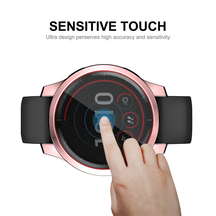 Compatible with Garmin Venu 2 45mm / Vivoactive 4 45mm ENKAY Hat-Prince Full Coverage Electroplate TPU Soft Case(Pink) - Watch Cases by ENKAY | Online Shopping South Africa | PMC TechLife | Buy Now Pay Later Mobicred