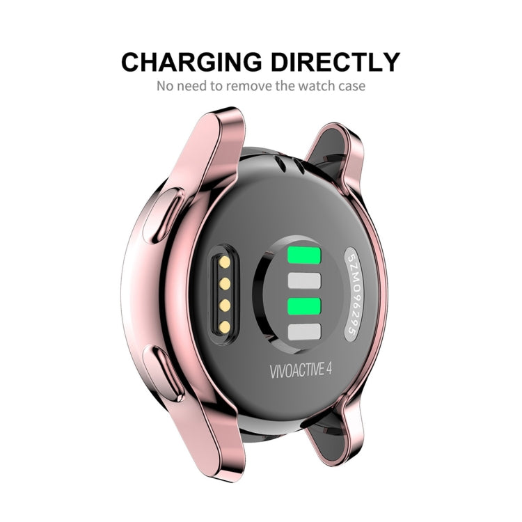 Compatible with Garmin Venu 2S 40mm / Vivoactive 4S 40mm ENKAY Hat-Prince Full Coverage Electroplate TPU Soft Case(Pink)