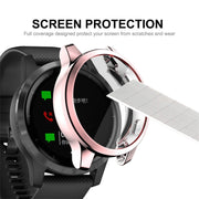Compatible with Garmin Venu 2S 40mm / Vivoactive 4S 40mm ENKAY Hat-Prince Full Coverage Electroplate TPU Soft Case(Pink)