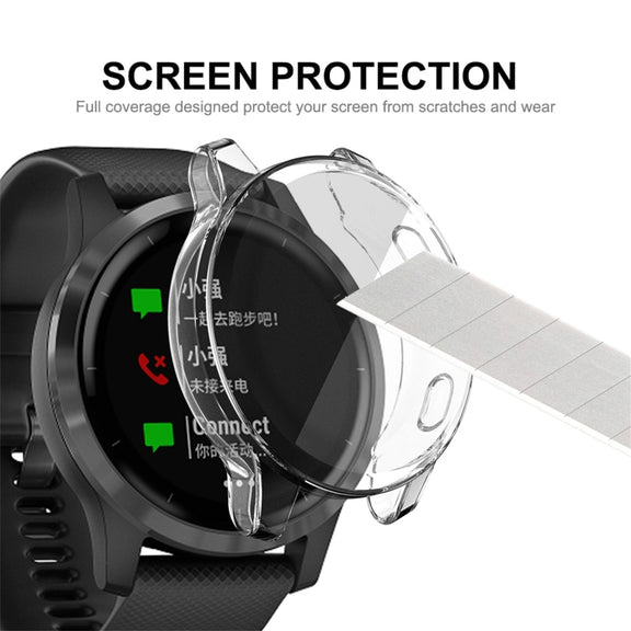 Compatible with Garmin Venu 2S 40mm / Vivoactive 4S 40mm ENKAY Hat-Prince Full Coverage Transparent TPU Soft Case