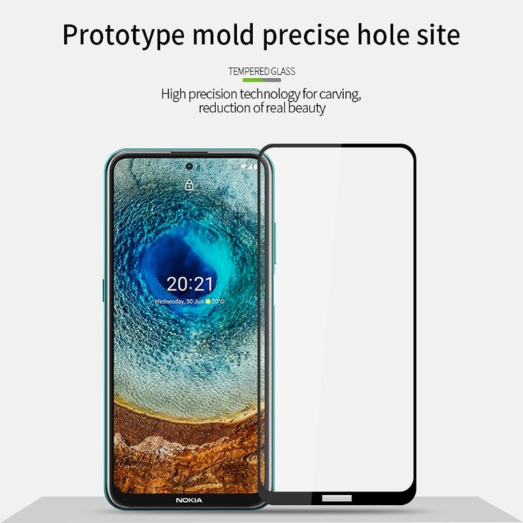 For Nokia X10 / X20 PINWUYO 9H 2.5D Full Screen Tempered Glass Film(Black) - Nokia Tempered Glass by PINWUYO | Online Shopping South Africa | PMC TechLife | Buy Now Pay Later Mobicred